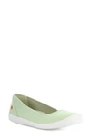 Softinos By Fly London Fly London Ilsa Ballet Flat In 009 Light Green Smooth