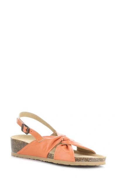 Bos. & Co. Leola Slingback Sandal In Orange Leather