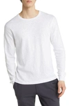 Reigning Champ Slub Long Sleeve Cotton T-shirt In White