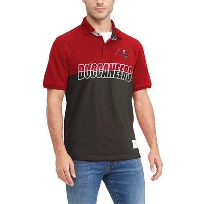 Tommy Hilfiger Pewter/red Tampa Bay Buccaneers Color Block Polo