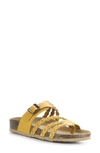 Bos. & Co. Sabina Strappy Sandal In Yellow Gaucho Oil