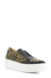 Bos. & Co. Magali Platform Slip-on Sneaker In Black/camel Verona/f
