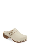 Sanita Kristel Stud Leather Clog In White