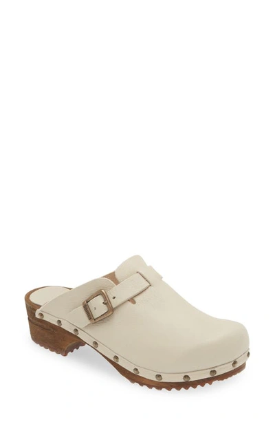 Sanita Kristel Stud Leather Clog In White