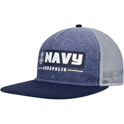 Colosseum Navy/gray Navy Midshipmen Snapback Hat
