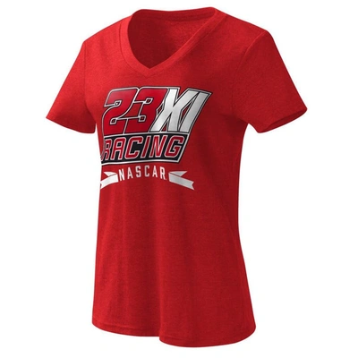 G-iii 4her By Carl Banks Red 23xi Racing Dream Team V-neck T-shirt