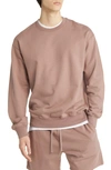 Reigning Champ Midweight Terry Relaxed Crewneck Sweatshirt In Desert Rose