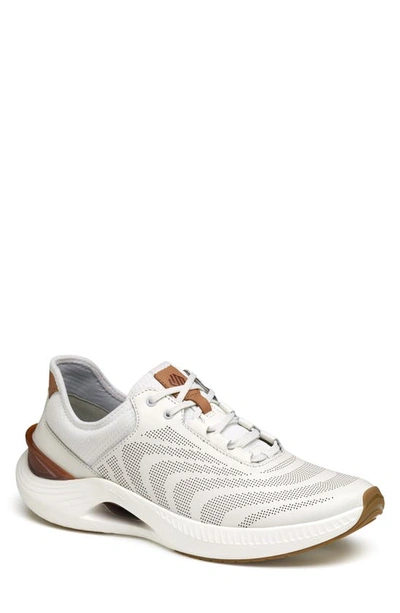 Johnston & Murphy Men's Rt1 Luxe Lace-up Sneakers In White
