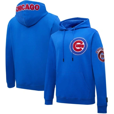 Pro Standard Royal Chicago Cubs  Logo Pullover Hoodie
