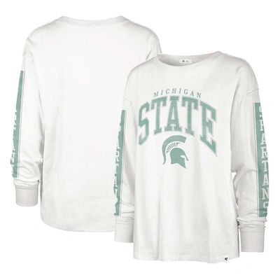 47 ' Cream Michigan State Spartans Statement Soa 3-hit Long Sleeve T-shirt In White