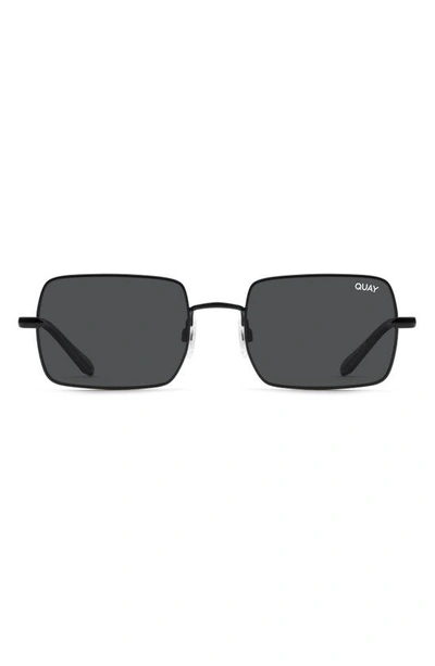 Quay Ttyl 41mm Gradient Polarized Square Sunglasses In Black