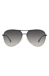 Michael Kors Kona 59mm Gradient Pilot Sunglasses In Light Gold