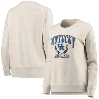 League Collegiate Wear Oatmeal Kentucky Wildcats Academy Raglan Pullover Sweatshirt