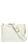 Aimee Kestenberg Famous Leather Large Crossbody Bag In Vanilla Ice