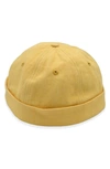 A Life Well Dressed Cotton Adjustable Beanie In Mustard