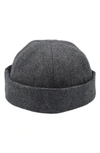 A Life Well Dressed Wool Blend Adjustable Beanie In Grey