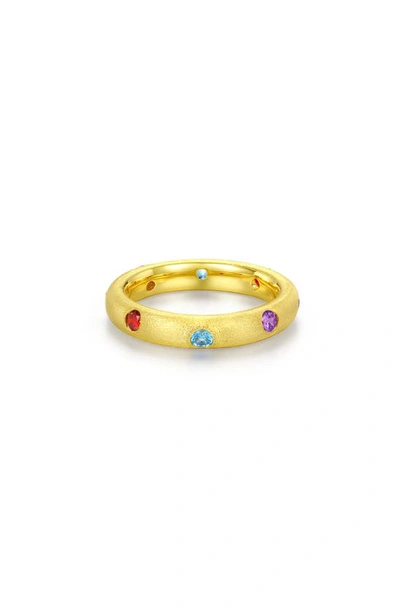 Lafonn Simulated Diamond Eternity Band In Gold Multi