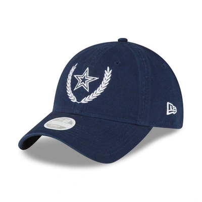 New Era Navy Dallas Cowboys Leaves 9twenty Adjustable Hat
