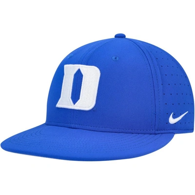 Nike Royal Duke Blue Devils Aero True Baseball Performance Fitted Hat