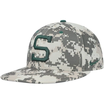 Nike Camo Michigan State Spartans Aero True Baseball Performance Fitted Hat