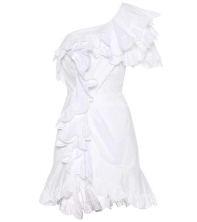 Isabel Marant Jiska Eyelet Cotton Dress In White