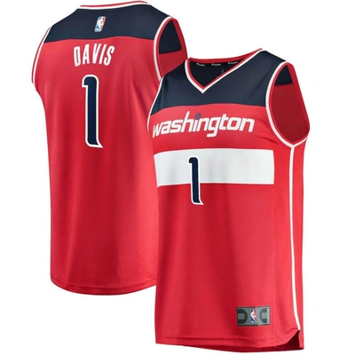 Fanatics Kids' Youth  Branded Johnny Davis Red Washington Wizards 2022 Nba Draft First Round Pick Fast Brea