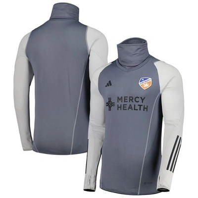 Adidas Originals Adidas Gray Fc Cincinnati Warm Raglan Cold.rdy Top