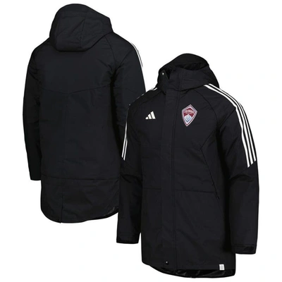 Adidas Originals Adidas Black Colorado Rapids Stadium Parka Raglan Full-zip Hoodie Jacket