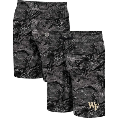 Colosseum Charcoal Wake Forest Demon Deacons Realtree Aspect Ohana Swim Shorts