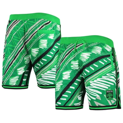 Mitchell & Ness Men's  Green Austin Fc Tribal Fashion Shorts