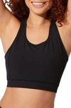 Threads 4 Thought Lunette Sports Bra In Jet Black