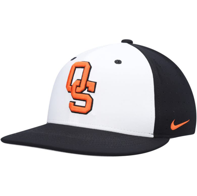 Nike White Oklahoma State Cowboys Aero True Baseball Performance Fitted Hat