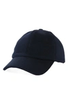 The Row Caspian Silk Baseball Cap In Dark Navy