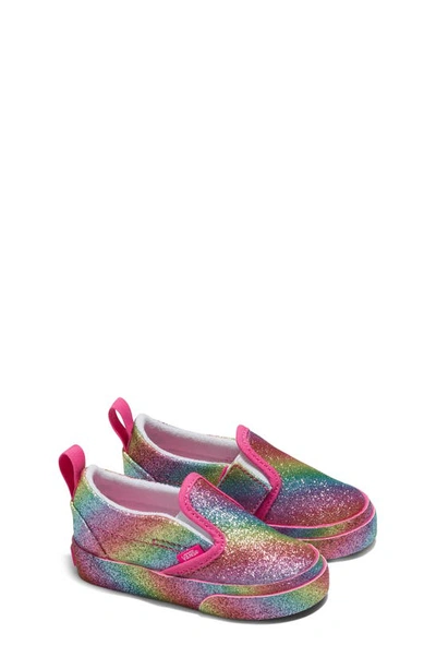 Vans Kids' Slip-on V Sneaker In Glitter Rainglow Rainbow ModeSens - Main Image
