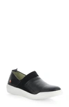 Softinos By Fly London Baju Slip-on Sneaker In Black Smooth Leather