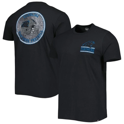 47 ' Black Carolina Panthers Open Field Franklin T-shirt