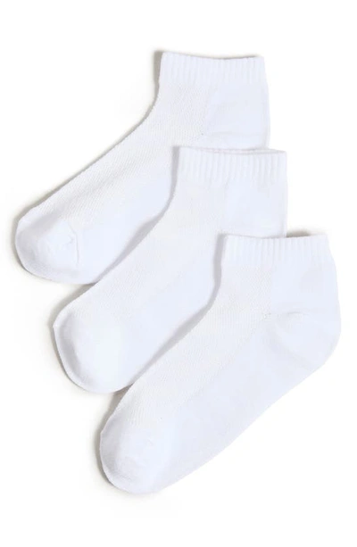 Stems 3-pack Everyday Ankle Socks In White