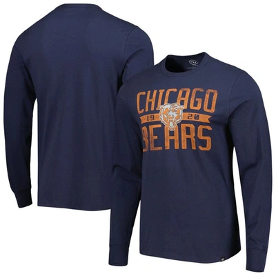 47 ' Navy Chicago Bears Brand Wide Out Franklin Long Sleeve T-shirt