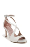 Naturalizer Pnina Tornai For  Amor Ankle Strap Sandal In White Fabric