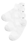 Stems 3-pack Lightweight Training Socks In White,white,white