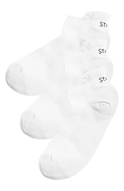 Stems 3-pack Lightweight Training Socks In White,white,white