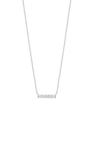 Bony Levy Diamond Icon Bar Pendant Necklace In 18k White Gold