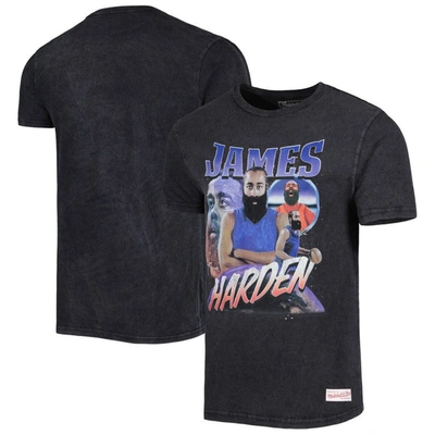 Mitchell & Ness Men's  Black James Harden Philadelphia 76ers 2023 Nba All-star Game Concert T-shirt