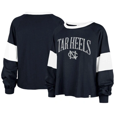 47 '  Navy North Carolina Tar Heels Upside Rhea Raglan Long Sleeve T-shirt