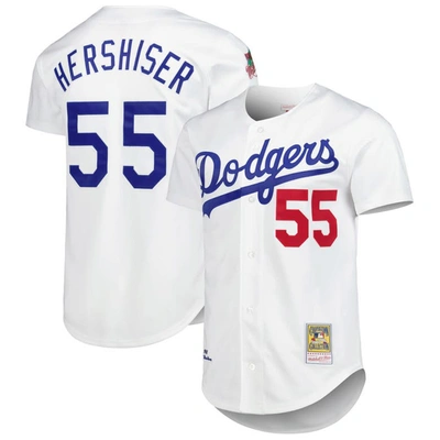 Mitchell & Ness Orel Hershiser White Los Angeles Dodgers Cooperstown Collection Authentic Jersey