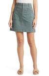 Wit & Wisdom 'ab'solution V-yoke Denim Skirt In Blue Spruce