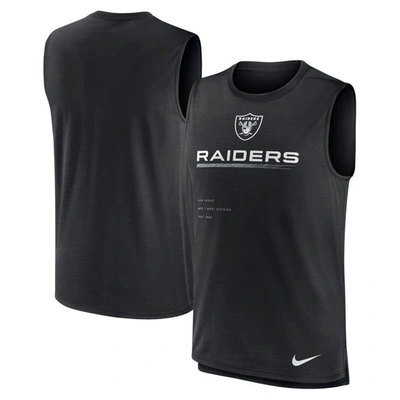 Nike Black Las Vegas Raiders Muscle Trainer Tank Top