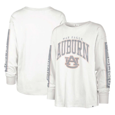 47 ' Cream Auburn Tigers Statement Soa 3-hit Long Sleeve T-shirt In White