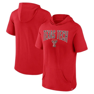 Fanatics Branded Red Texas Tech Red Raiders Outline Lower Arch Hoodie T-shirt