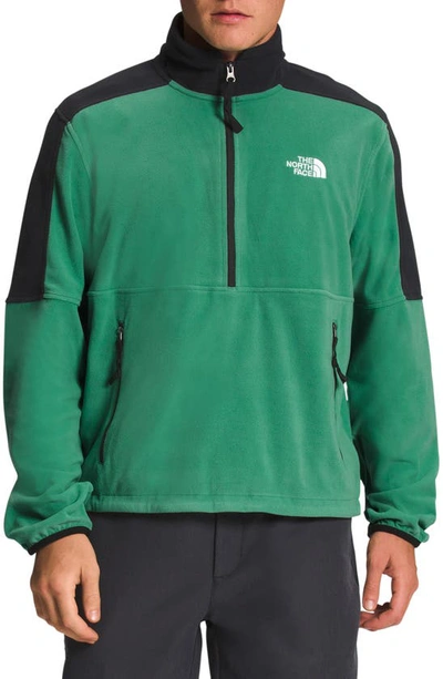 The North Face Polartec® Half Zip Jacket In Deep Grass Green